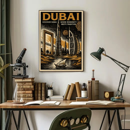 Dubai Poster Modernity Meets Tradition Wall Art For Home