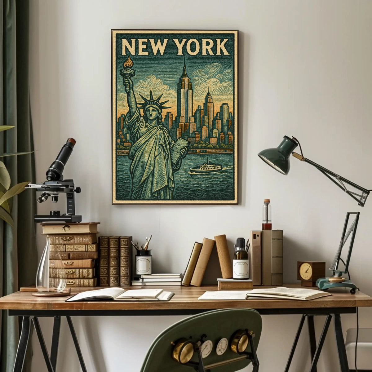 New York City Iconic Landmarks Poster
