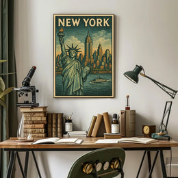 New York City Iconic Landmarks Poster