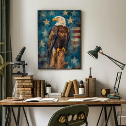 peaceful bald eagle Poster