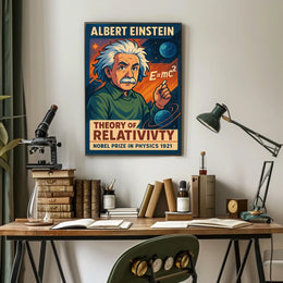 Albert Einstein Theory Of Relativity Poster