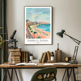 Sharm El-Sheikh Beach Scene Poster PosterGoat