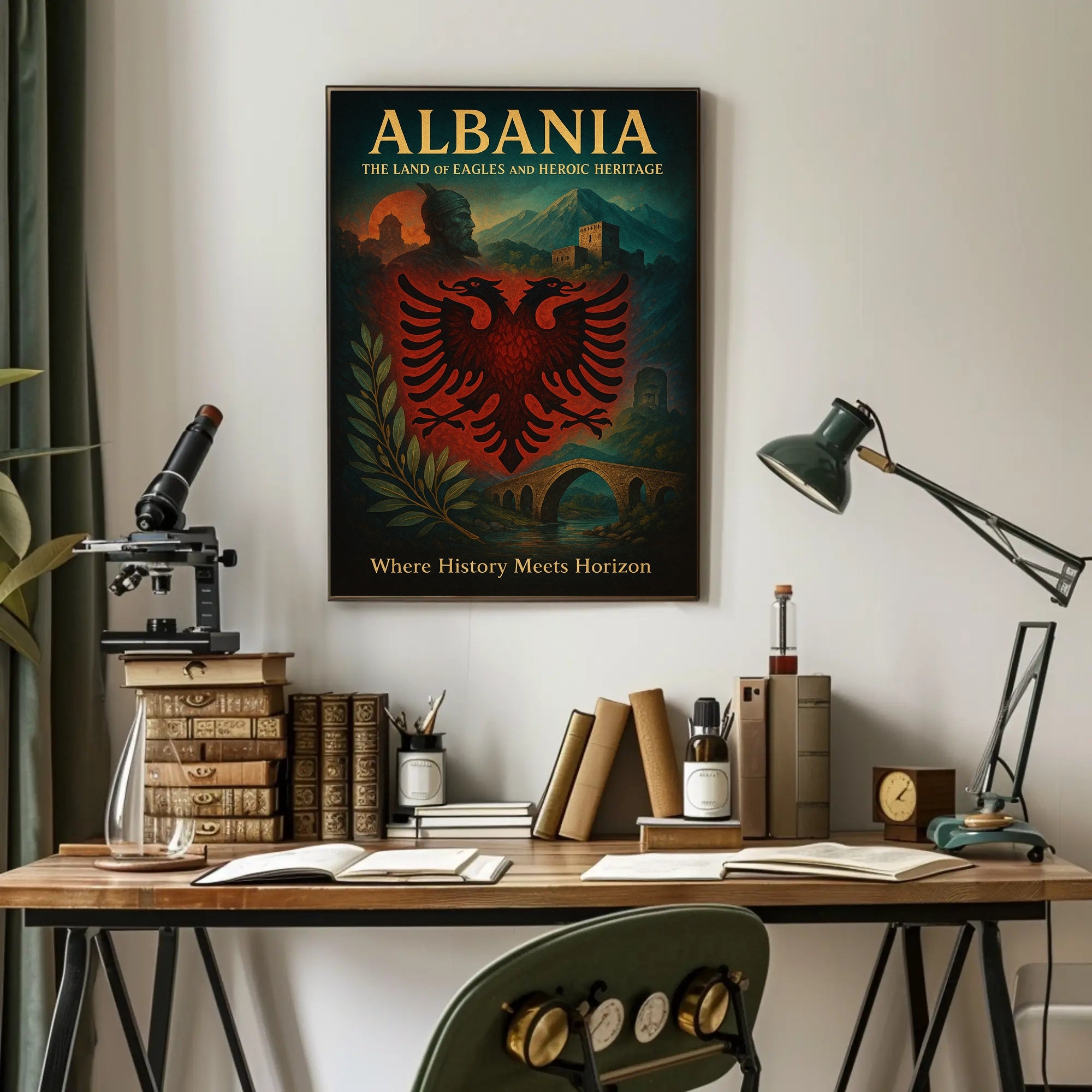 Albanian Pride: A Cultural or Heritage Poster