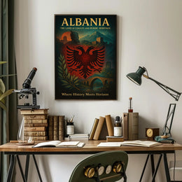 Albanian Pride: A Cultural or Heritage Poster