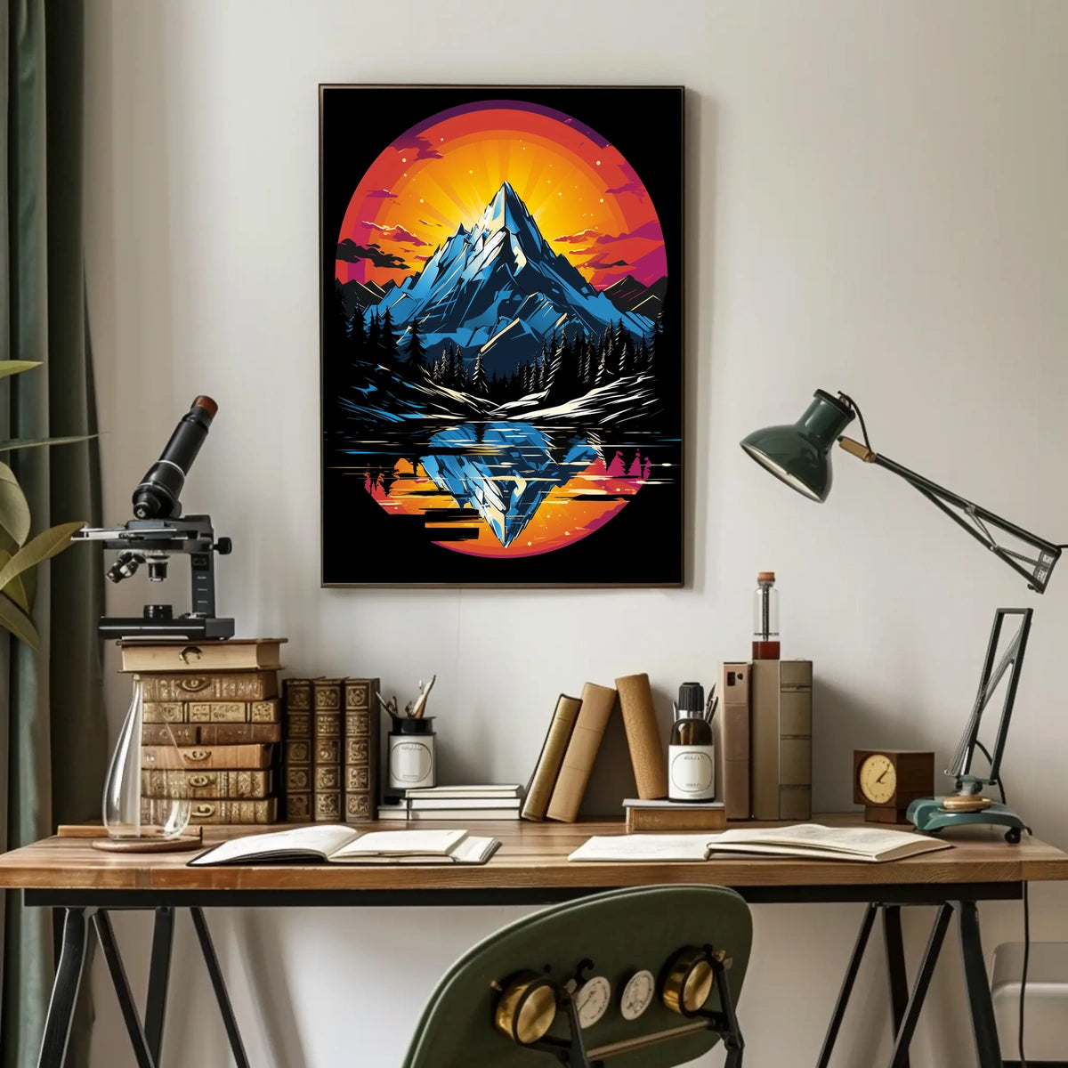 Majestic Mountain Reflection Poster