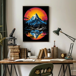 Majestic Mountain Reflection Poster