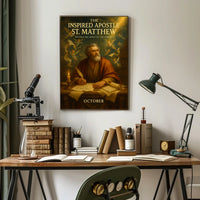 The Inspired Apostle St. Matthew Poster