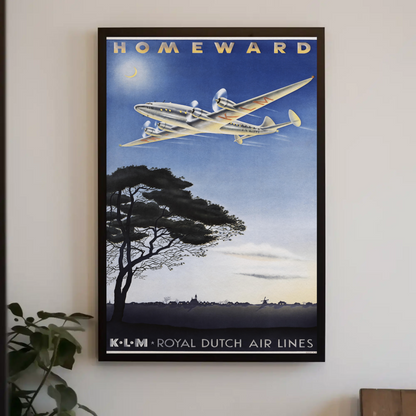 KLM Homeward Poster