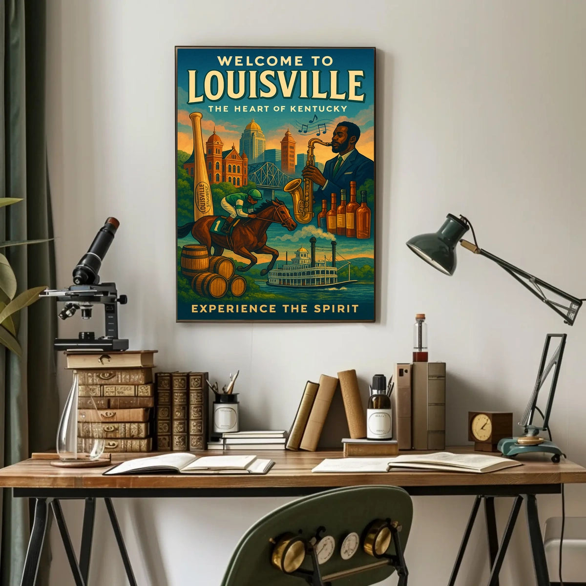 Welcome to Louisville The Heart of Kentucky Poster
