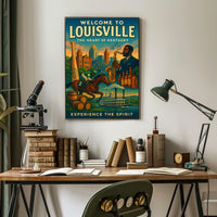 Welcome to Louisville The Heart of Kentucky Poster