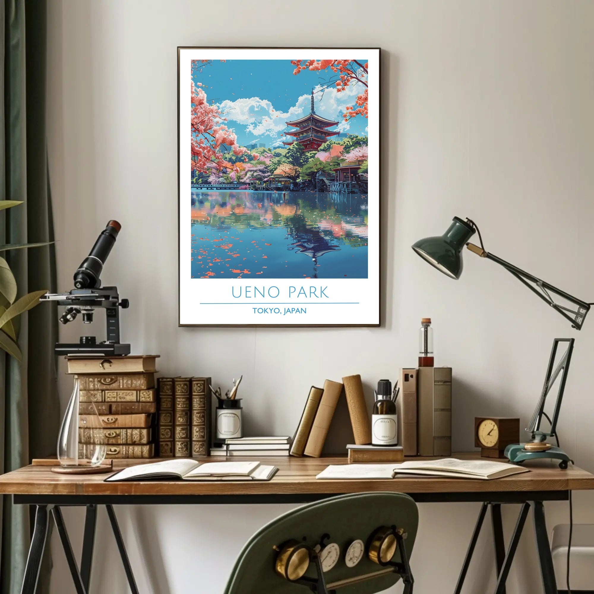 Tranquil Beauty of Ueno Park Poster