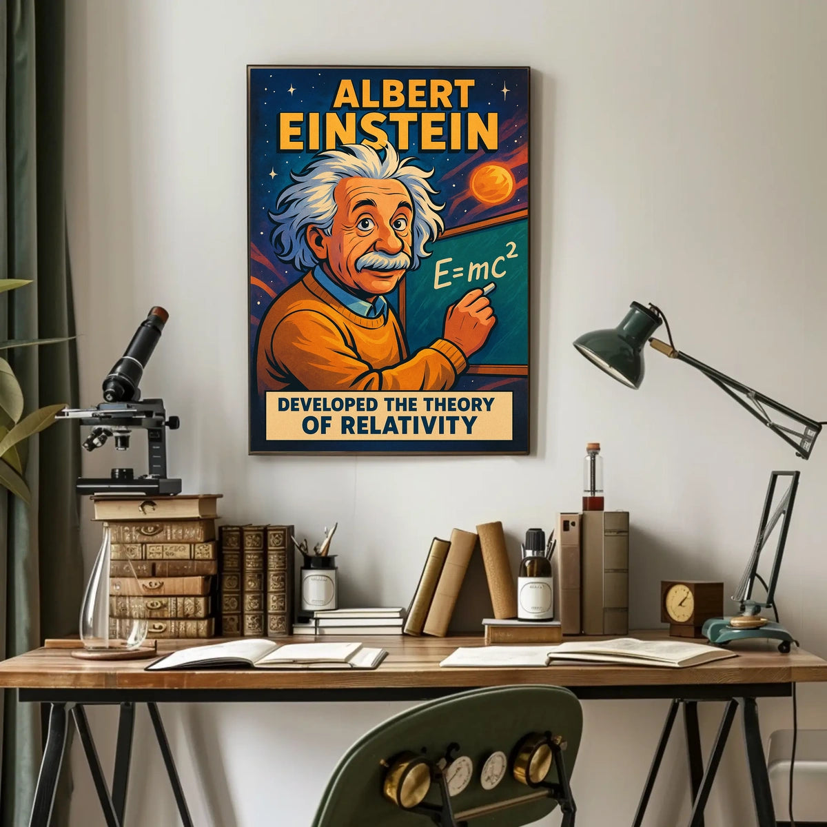 Albert Einstein Theory Of Relativity Poster