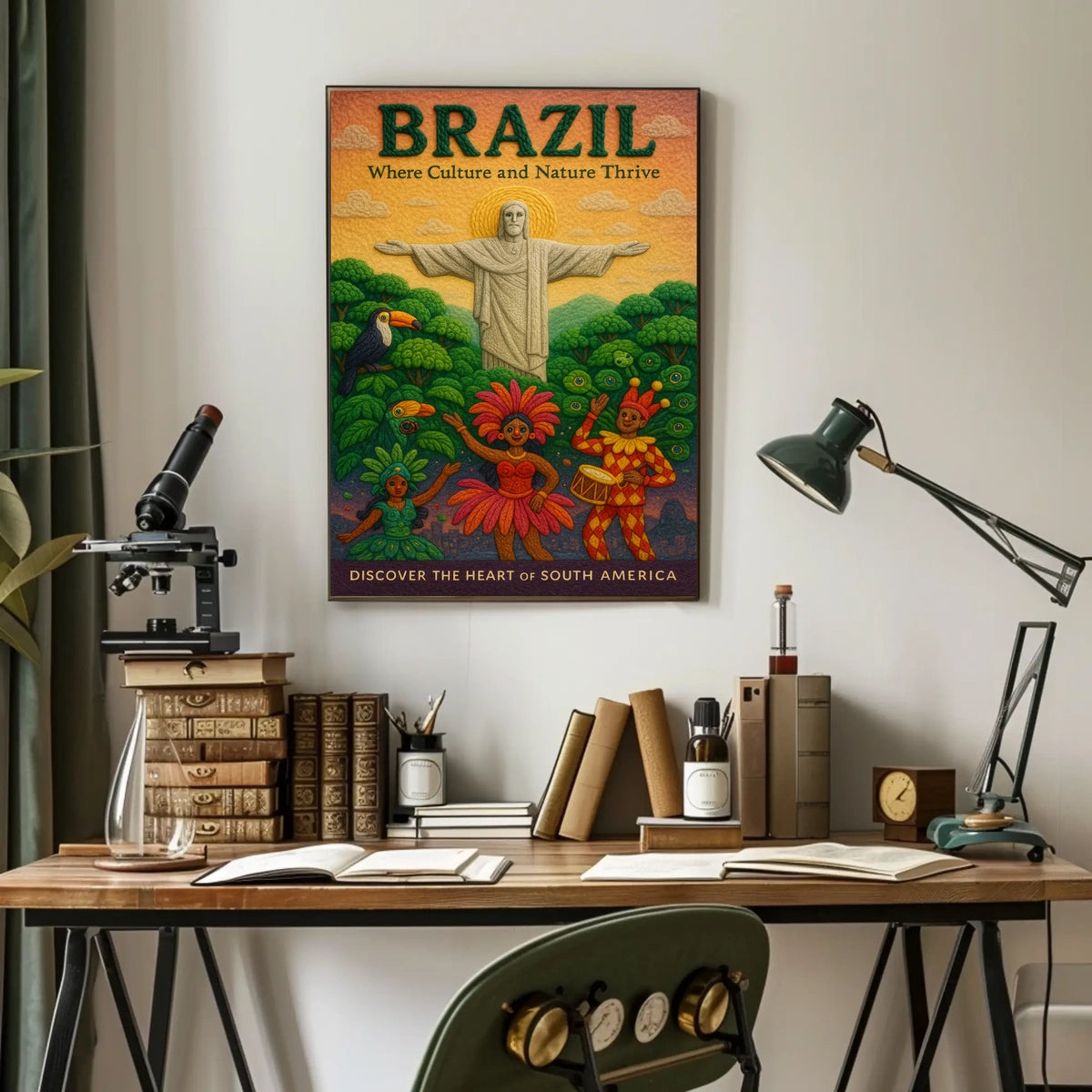 Discover the Heart of South America Poster