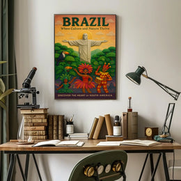 Discover the Heart of South America Poster