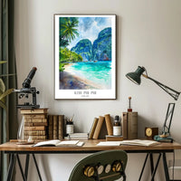 Koh Phi Phi Tropical Paradise Travel Poster PosterGoat