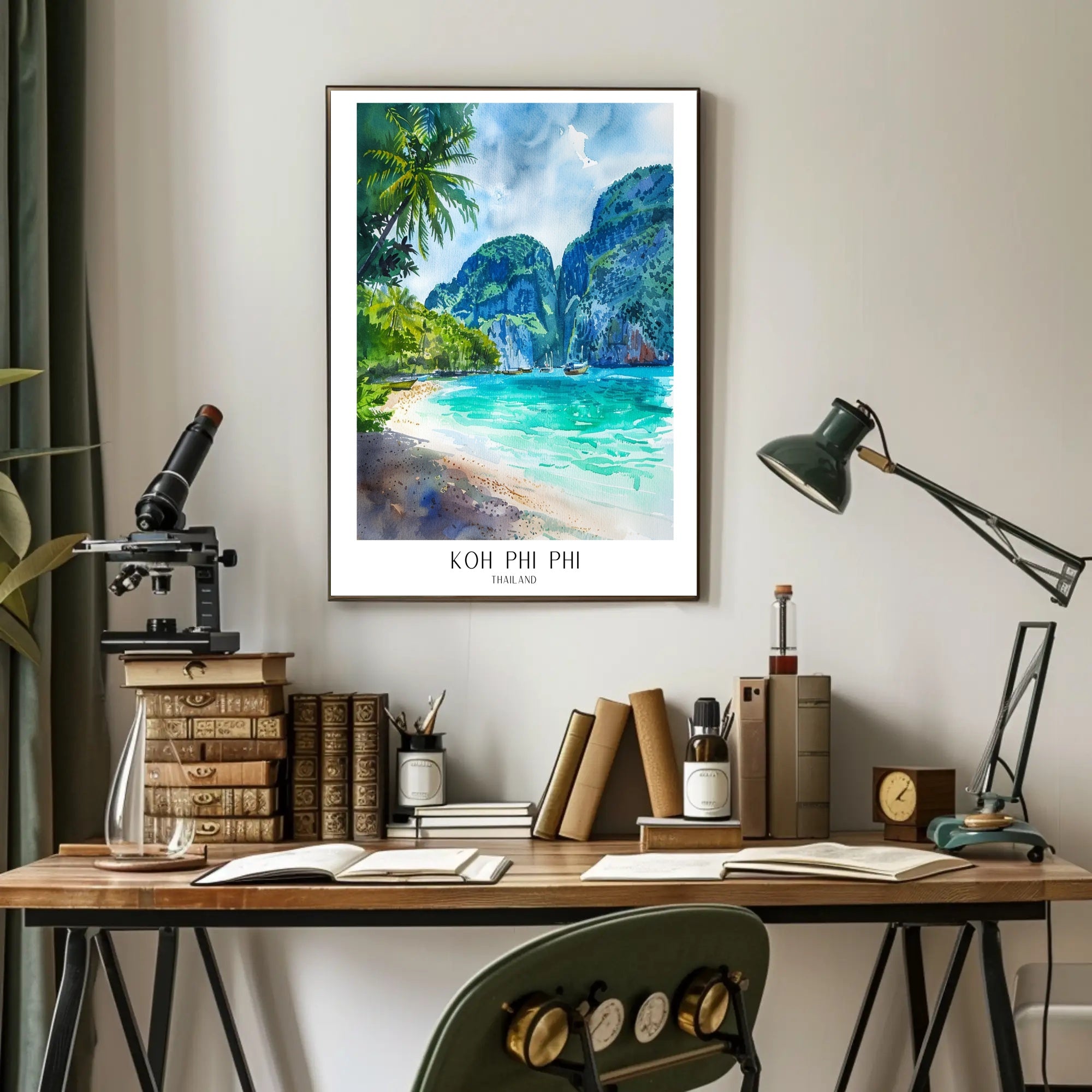 Koh Phi Phi Tropical Paradise Travel Poster PosterGoat
