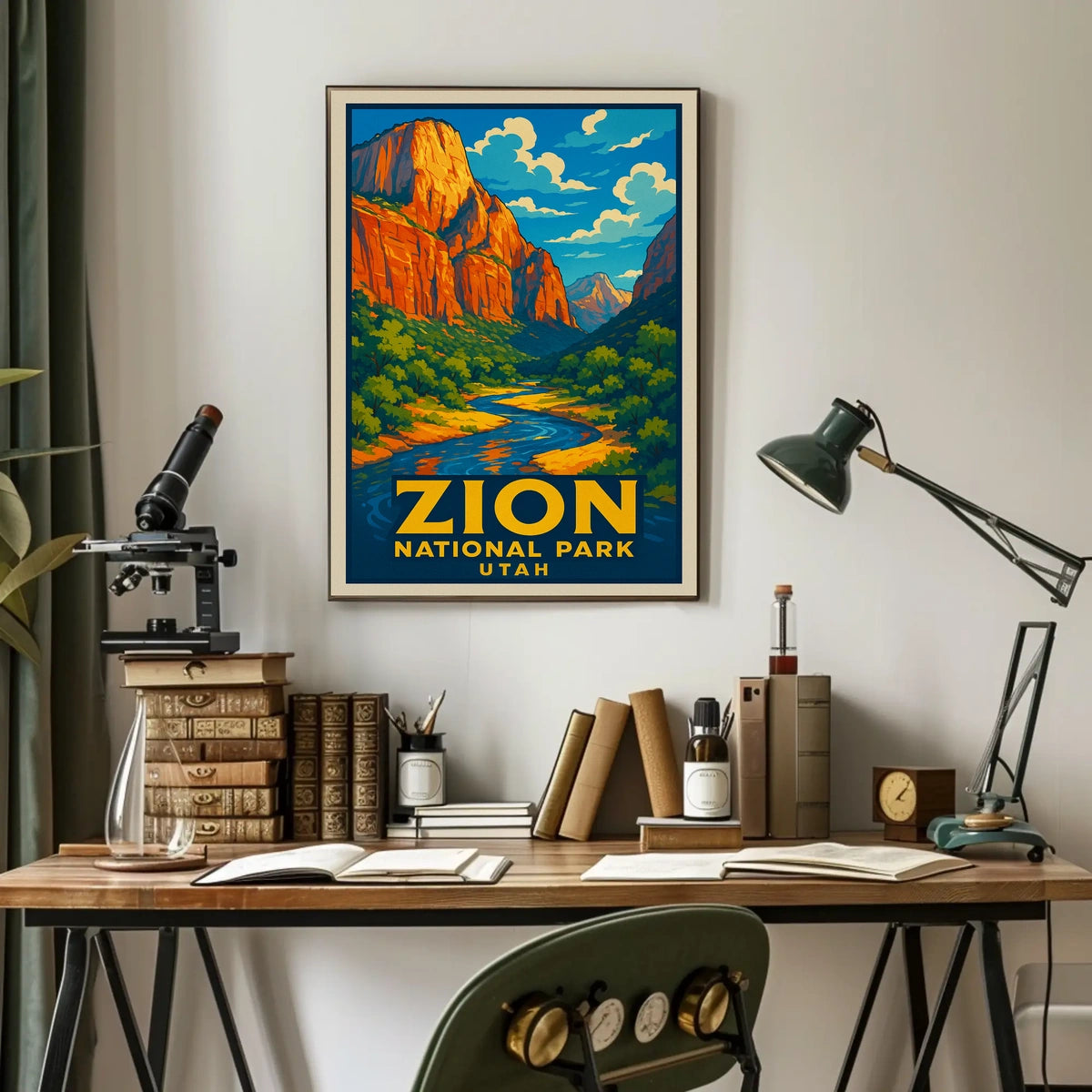 Zion National Park Utah Poster