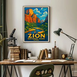 Zion National Park Utah Poster