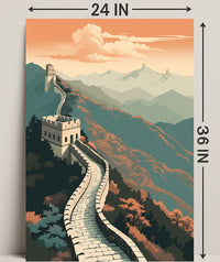 The Great Wall Of China A Majestic Poster