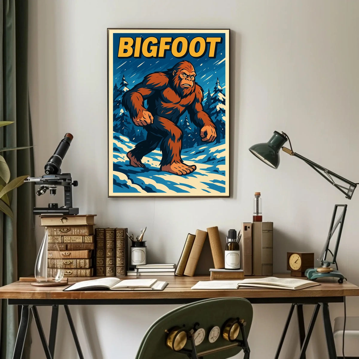 Bigfoot In The Wilderness Poster