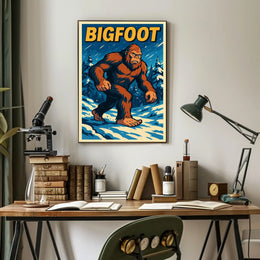 Bigfoot In The Wilderness Poster