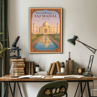 Eternal Beauty of the Taj Mahal Poster PosterGoat
