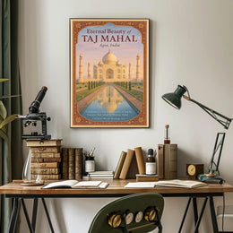 Eternal Beauty of the Taj Mahal Poster PosterGoat