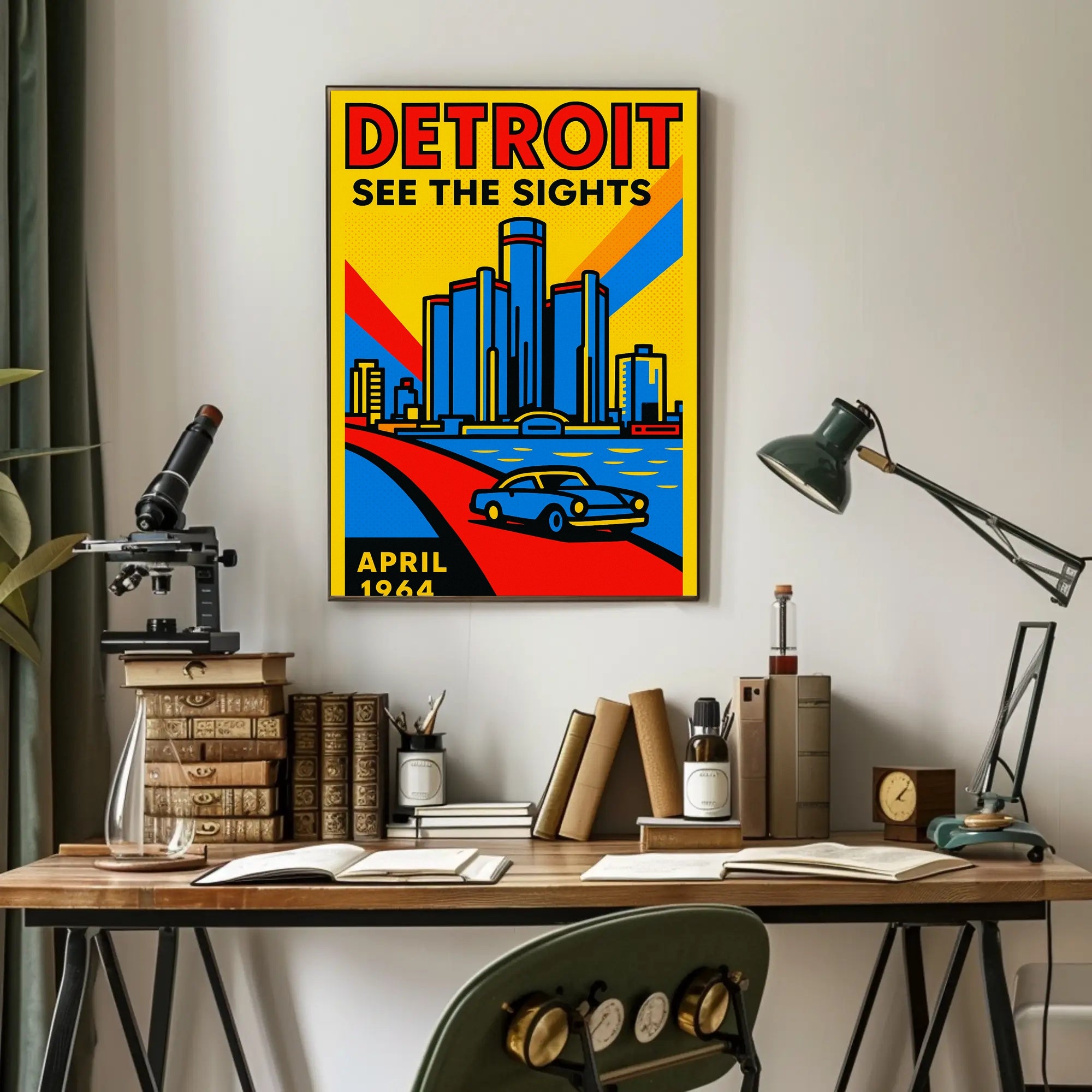 Discover Detroit See the Sights Poster PosterGoat