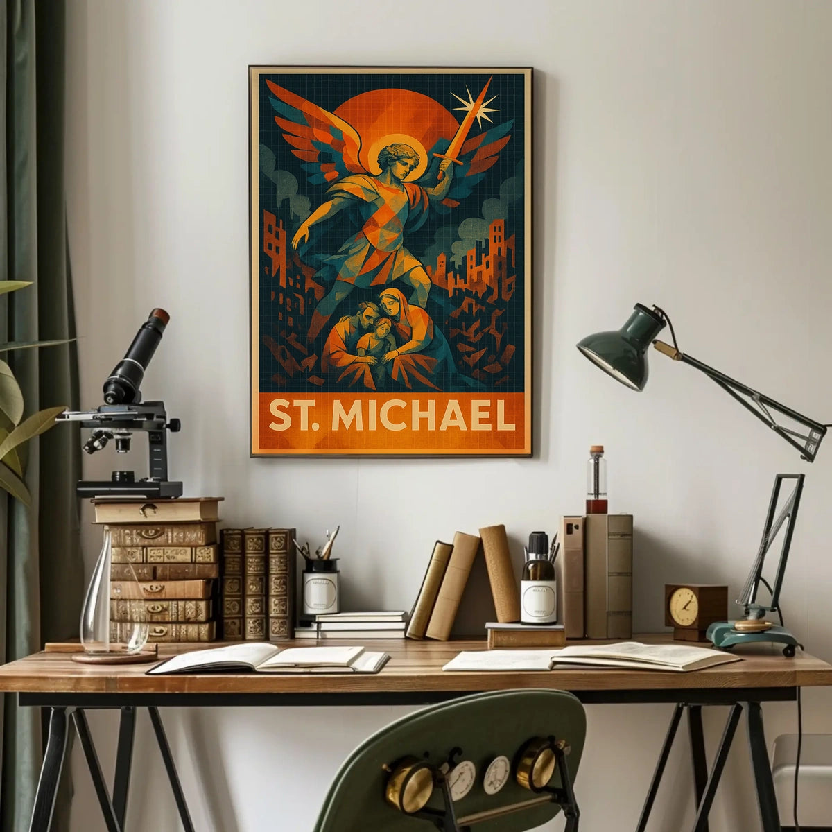 St. Michael Protector In Art Poster
