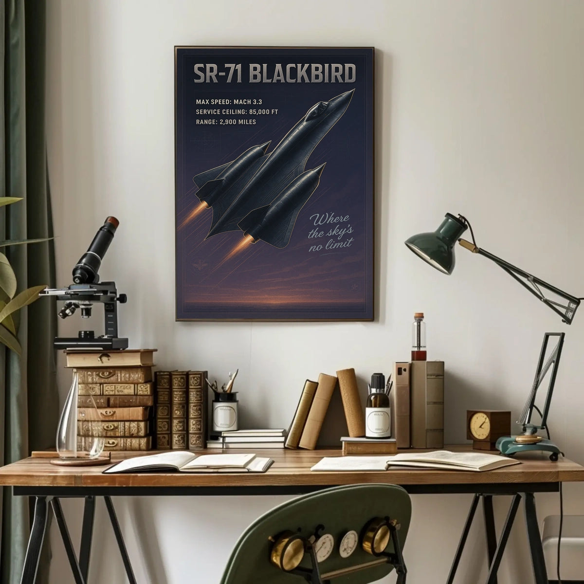 SR-71 Blackbird Speed and Altitude Mastery Poster