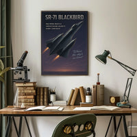 SR-71 Blackbird Speed and Altitude Mastery Poster