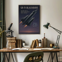 SR-71 Blackbird Speed and Altitude Mastery Poster