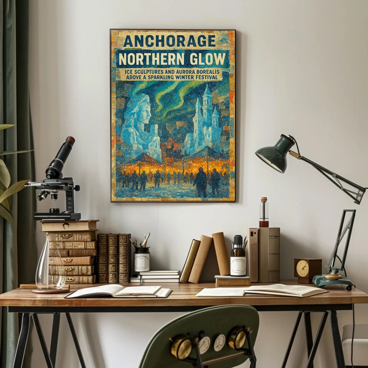 Anchorage Northern Glow Poster