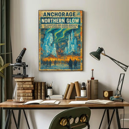 Anchorage Northern Glow Poster