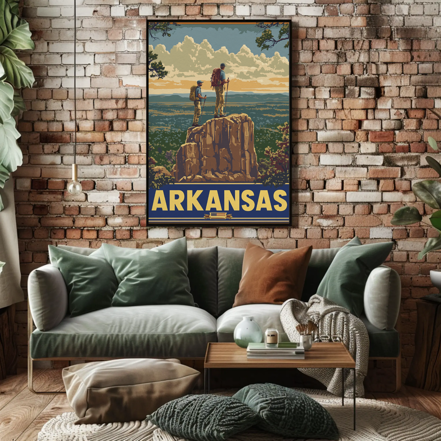 Vintage Poster Arkansas Hikers