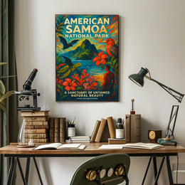American Samoa National Park Travel Poster