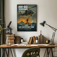HH60 Seahawk  Any Sea at Any Time Poster PosterGoat