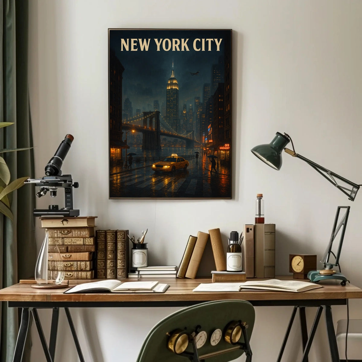 New York City at Night Poster