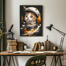 Cosmic Kitten Adventure Poster