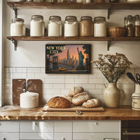 Iconic New York City Travel Poster Print