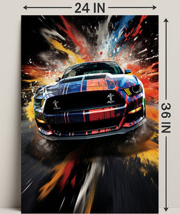 Speed And Color Explosion Poster