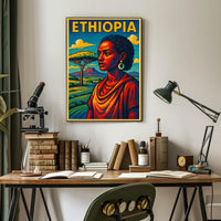 Ethiopia A Vibrant Tribute Poster