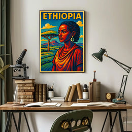 Ethiopia A Vibrant Tribute Poster