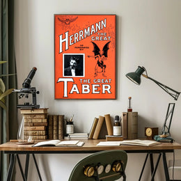 Herrmann the Great Vintage Magic Performance Poster