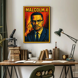Malcolm X Iconic Leader Poster