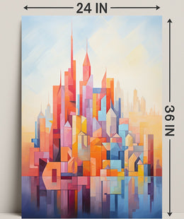 Abstract Cityscape Abstract Poster