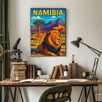 Namibia Wildlife Adventure Poster
