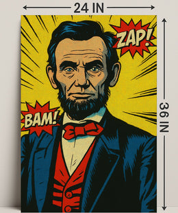 Comic-Style Historical Figure Poster Print PosterGoat
