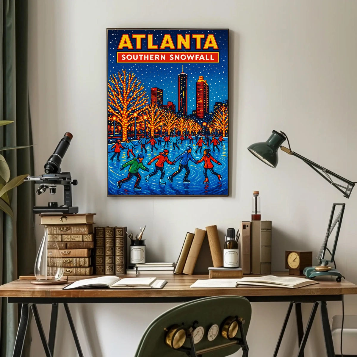 Atlanta Southern Snowfall Poster
