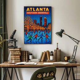 Atlanta Southern Snowfall Poster